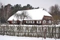 Winter country house Royalty Free Stock Photo