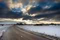 Winter country road Royalty Free Stock Photo