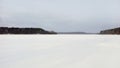 Winter countryside landscape