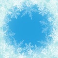 Winter background, snowflakes - vector illustration Royalty Free Stock Photo