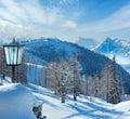 Winter Dachstein mountain massif Royalty Free Stock Photo