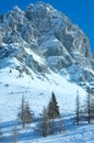 Winter Dachstein mountain massif