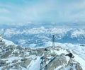 Winter Dachstein mountain massif