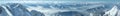 Winter Dachstein mountain massif panorama. Royalty Free Stock Photo