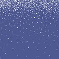 Winter dark blue background with snowflakes. snow seamless pattern. postcard vector illustration. Christmas decoration and design Royalty Free Stock Photo