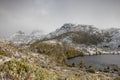 Winter day at Dove lake, Cradle Mountain, Tasmania Royalty Free Stock Photo