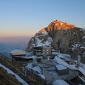 Winter sunset on Mount Pilatus, Switzerland