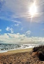 Winter day in the sun at Jensen Beach Royalty Free Stock Photo