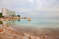 Winter in the Dead Sea. The high-rise hotel Royalty Free Stock Photo