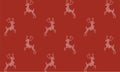 Deers seamless pattern. Vector illustration. Winter background for wallpaper, packagings,  textiles, paper, etc. Royalty Free Stock Photo