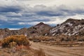 Winter Desert Dirt Road Royalty Free Stock Photo