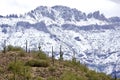 Winter desert Storm Royalty Free Stock Photo