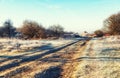 Winter Dirt Road