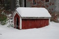 Winter Dog House Royalty Free Stock Photo