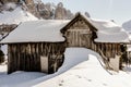 Winter dolomites farm