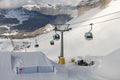 Winter dolomites in Italy. Winter in Madonna di Campiglio village and a ski resort in northeast Italy. Madonna di Madonna di