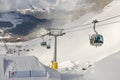 Winter dolomites in Italy. Winter in Madonna di Campiglio village and a ski resort in northeast Italy. Madonna di Madonna di