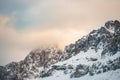 Winter Dolomites at sunrise