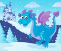Winter dragon theme image 1