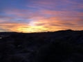 Winter dusk in Capilla del Monte, Argentina Royalty Free Stock Photo