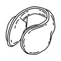 Winter Ear Warmers for Kids Icon. Doodle Hand Drawn or Outline Icon Style