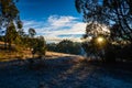 A winter morning landscape in Mulligans Flat Nature Reserve, Australian Capital Territory