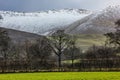 Winter on the Ettrick Hills, Canada Hill and Stob Law, Peeblesshire, Scotland Royalty Free Stock Photo