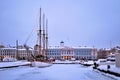 Winter evening in Helsinki