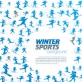 Winter extreme sport pattern