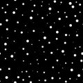 Winter falling simple snowflakes on a light black background. Seamless abstract pattern. The design elements or gifts for decorati Royalty Free Stock Photo