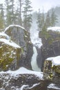 Winter Falls at Nairn Falls Provincial Park, British Columbia