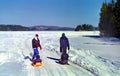 Winter Family Outing Ontario Canada Royalty Free Stock Photo