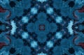 Winter fantasy abstract background. Kaleidoscopic geometric ornament. Decorative polygonal mosaic pattern