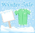 Winter Fashion Sale Stickers Royalty Free Stock Photo