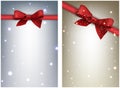 Winter festive backgrounds set Royalty Free Stock Photo