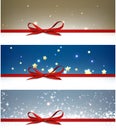 Winter festive backgrounds set