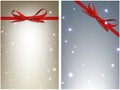 Winter festive backgrounds set. Royalty Free Stock Photo