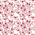 Illumination seamless light heart bulbs pattern for Christmas wrapping and valentines print and kids accessories