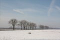 Winter field close to Konstancin Jeziorna