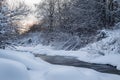 Winter in Finland covered in snow Royalty Free Stock Photo