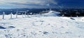 Winter in Fischbacher Alpen mountains in Styria