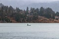 Winter fishing at Colibita lake.