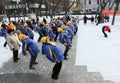 Winter fitness Boulevard Royalty Free Stock Photo