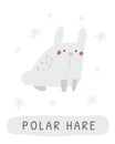 Winter flashcard. Learning English words for kids