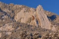 Winter, Flatirons Flocked with Snow Royalty Free Stock Photo