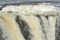 Winter Flowage Over Mississippi River Dam