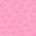Pink Camellia flower high density texture design seamless vector pattern background
