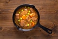 Winter Food concept homemade organic stew beef or bourguignon in Royalty Free Stock Photo