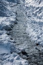 Winter footpath Royalty Free Stock Photo