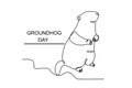 A winter forecaster groundhog